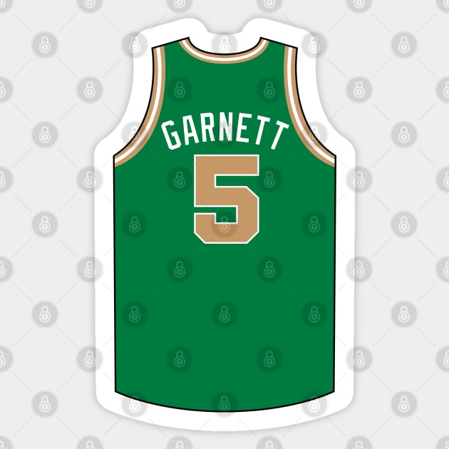 Kevin Garnett Boston Jersey Qiangy Sticker by qiangdade